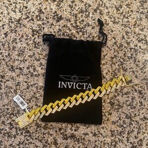 Invicta Gold and Silver Men's Bracelet